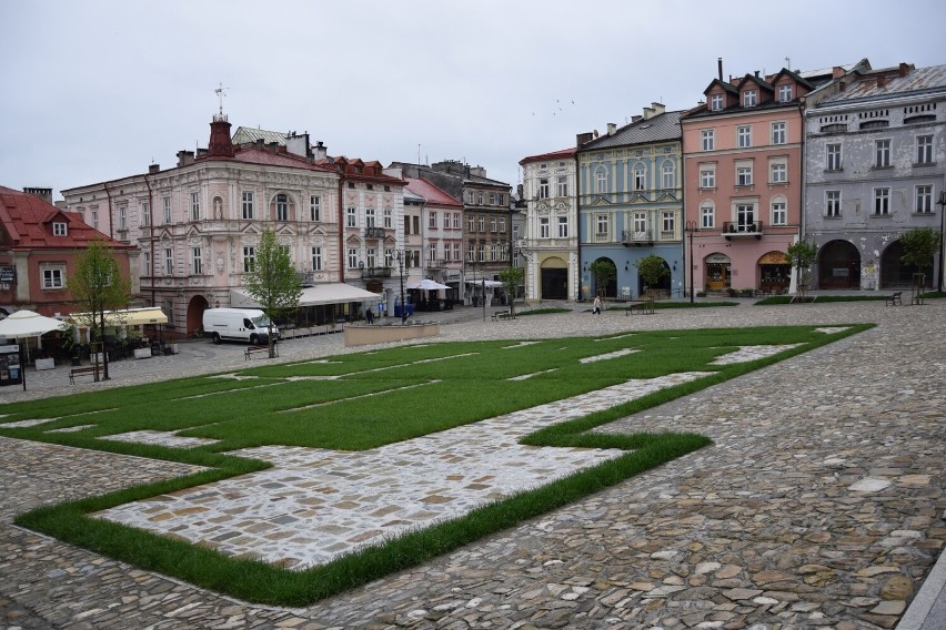 Rynek w Przemyślu po przebudowie.