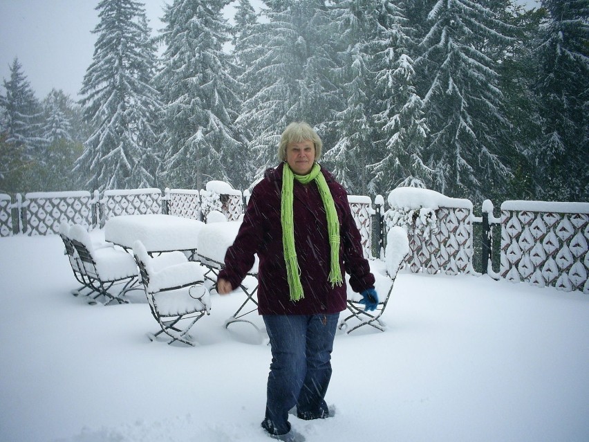 Przy ośrodku wypoczynkowym Olimp.Fot.Dorota Michalczak