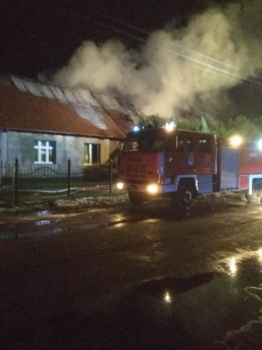Pożar budynku wielorodzinnego w Bielkowie w gminie...