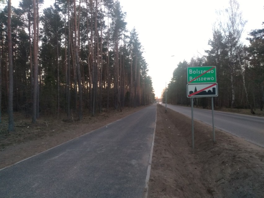 Ścieżka pieszo-rowerowa połączyła Bolszewo z Orlem w gminie Wejherowo