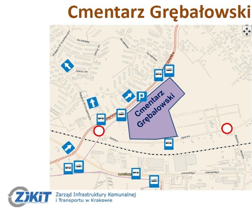 Wszystkich Świętych Kraków: dojazd do cmentarzy. Organizacja ruchu 1 listopada i parkingi [mapa]