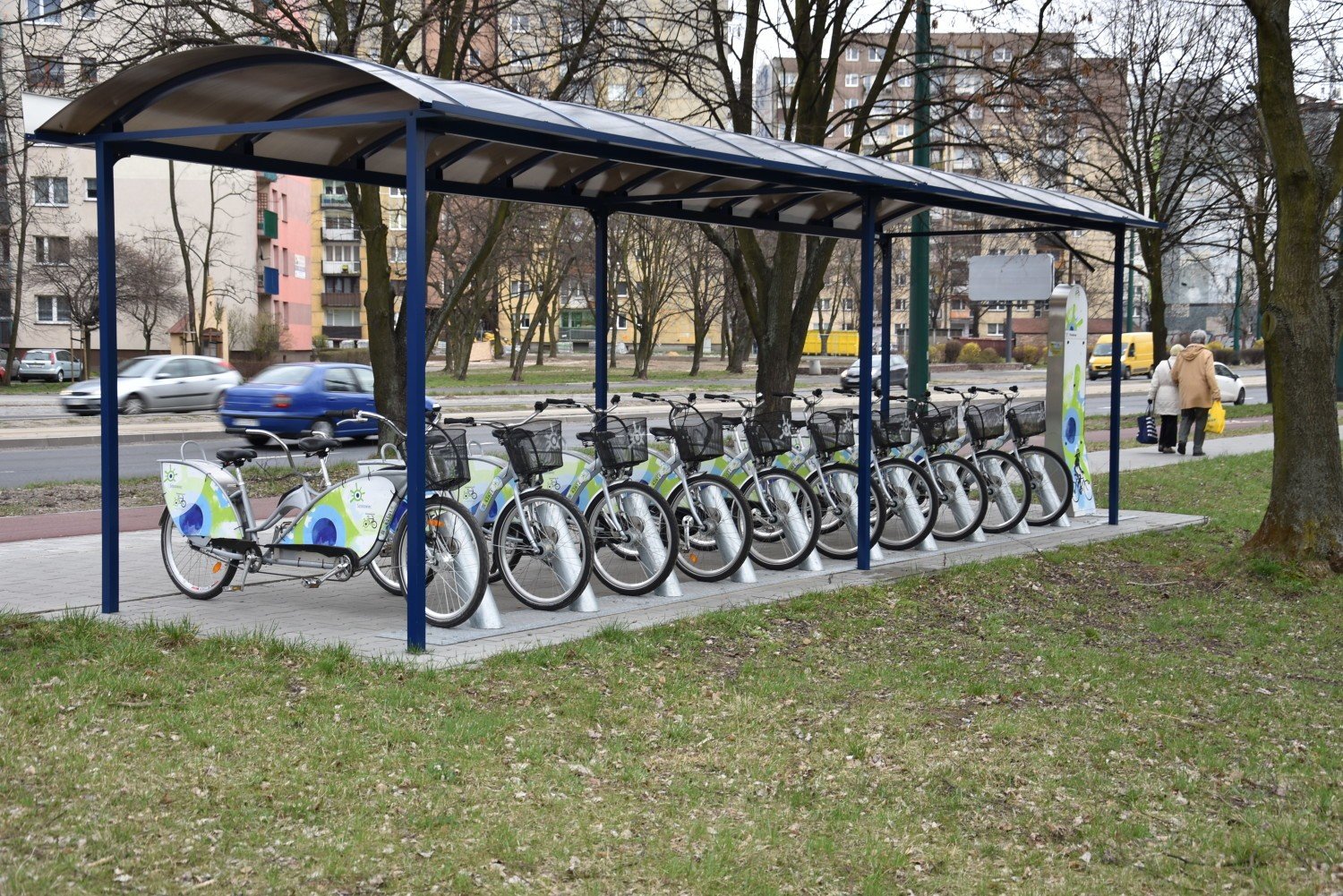 Sosnowieckie rowery miejskie rozpoczynają sezon. Już widać je w stacjach  wypożyczalni | Sosnowiec Nasze Miasto