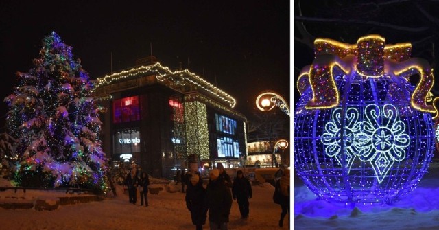 Zakopane gotowe na święta. W mieście zaświeciły się bożonarodzeniowe iluminacje