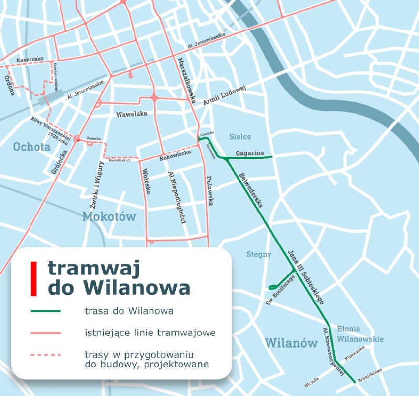 Rusza przetarg na budowę trasy tramwajowej do Wilanowa
