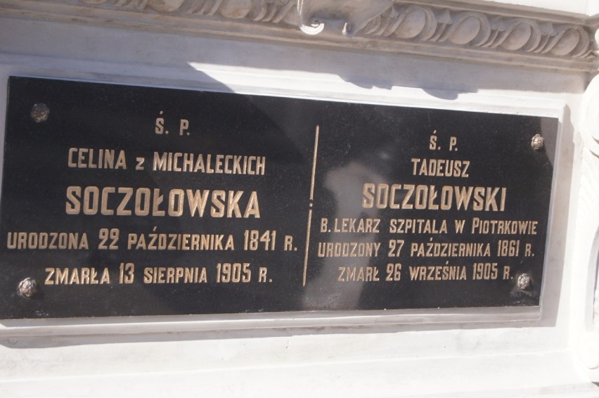 Grób Soczołowskich na Starym Cmentarzu w Radomsku po...