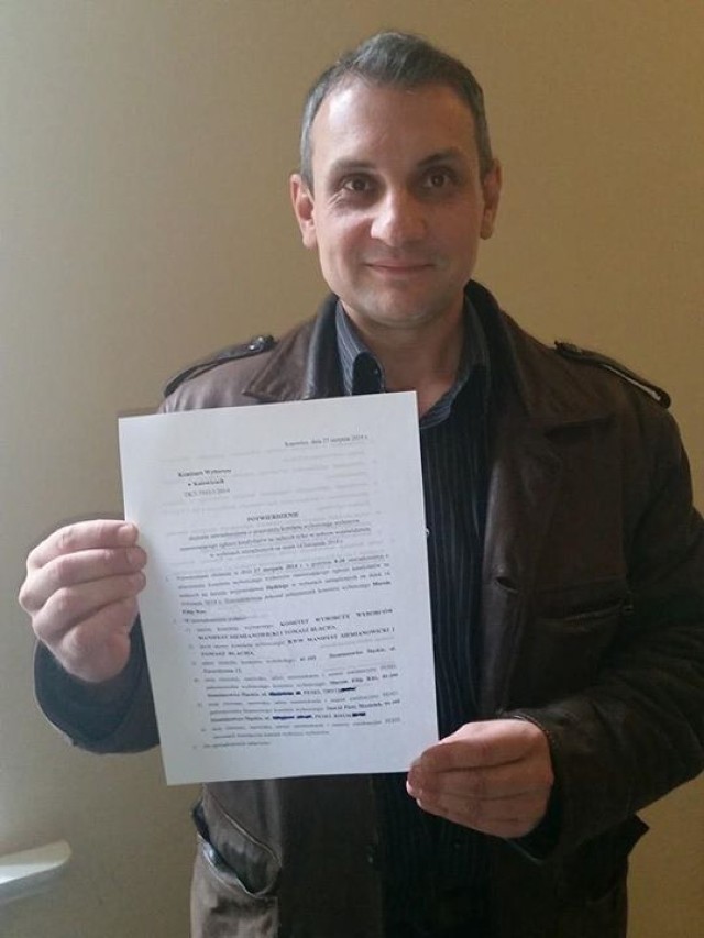 Manifest Siemianowicki Tomasza Blachy złożył dokumenty o utworzeniu komitetu wyborczego