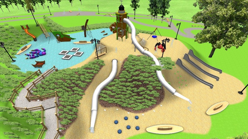 park rekreacji inspirowany twórczością Tuwima