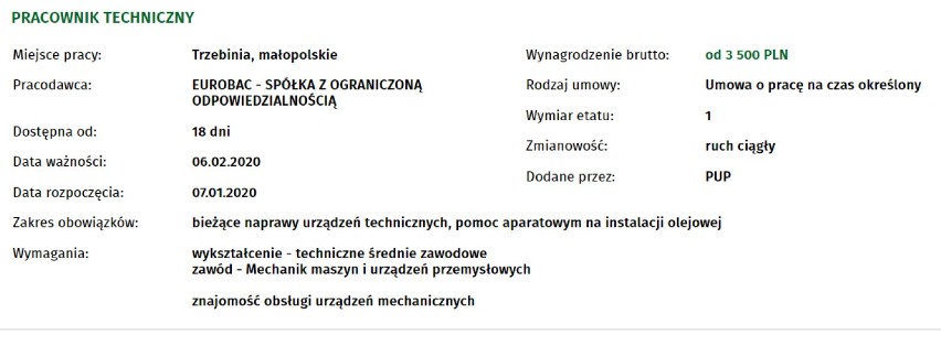 Chrzanów. Najbardziej atrakcyjne oferty pracy. 5 tys. zł za grabienie liści [TOP 10]