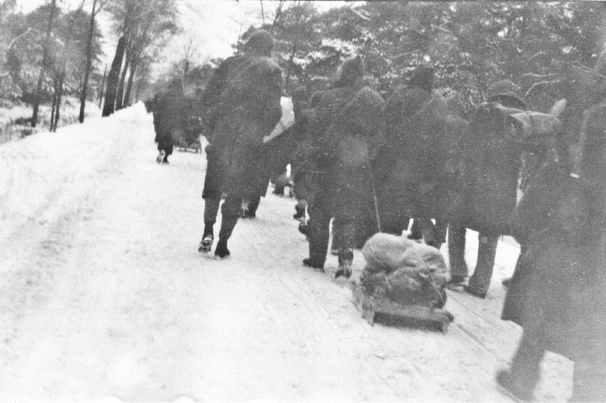 Ewakuacja obozów jenieckich w Sagan, do Sprembergu