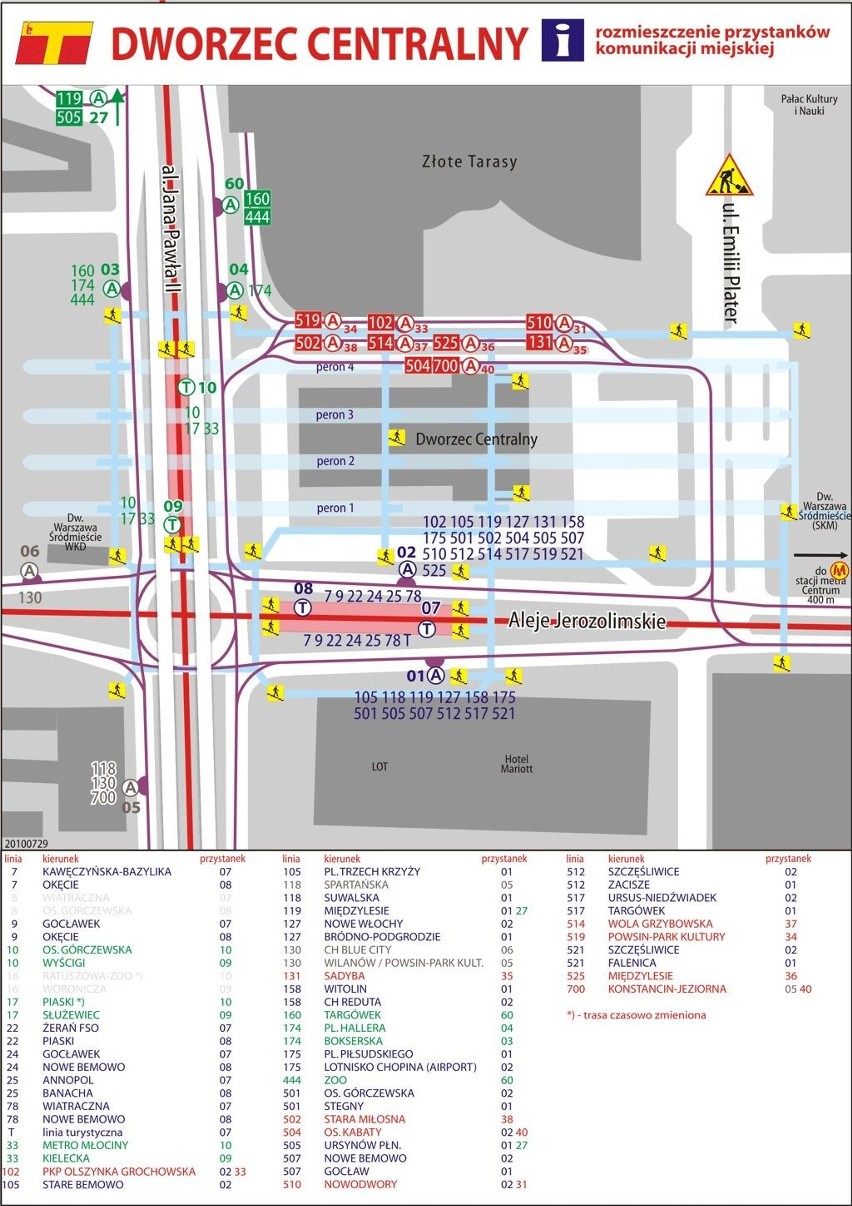 Autobusy ominą remont Emilii Plater. Zobacz mapki i nowy rozkład jazdy autobusów