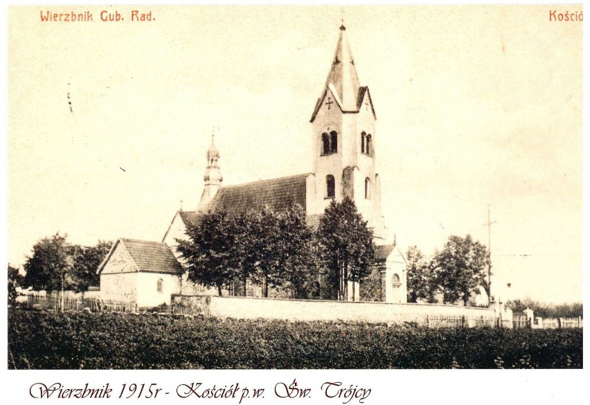 Wierzbnik 1915 - kościół Świętej Trójcy