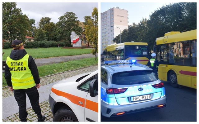 Policja we Włocławku kontroluje autobusy MPK, sklepy i punkty usługowe