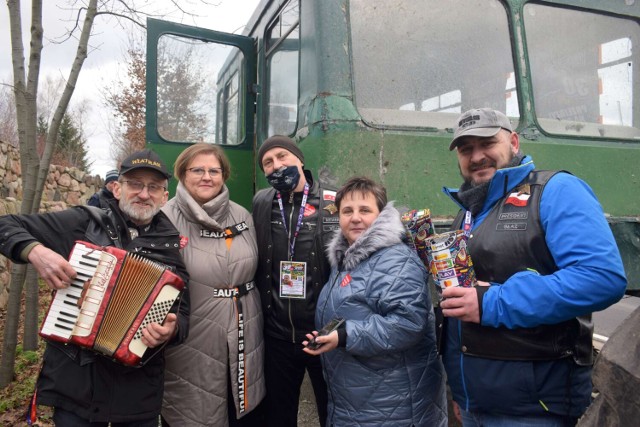 Finał WOŚP Chrzypsko Wielkie 2022. Objazd Gangu Dzikich Sielaw po gminie Chrzypsko Wielkie (30.01.2022).