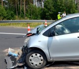 Na autostradzie A1 koło Barłożna zderzyły się 3 auta ZDJĘCIA 