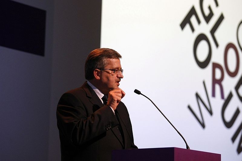 Wrocław: Prezydent Komorowski otworzył Global Forum