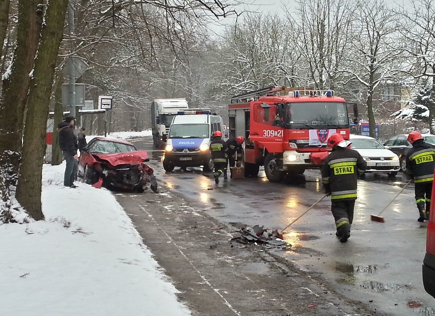 Wypadek na Krakowskiej w Łodzi