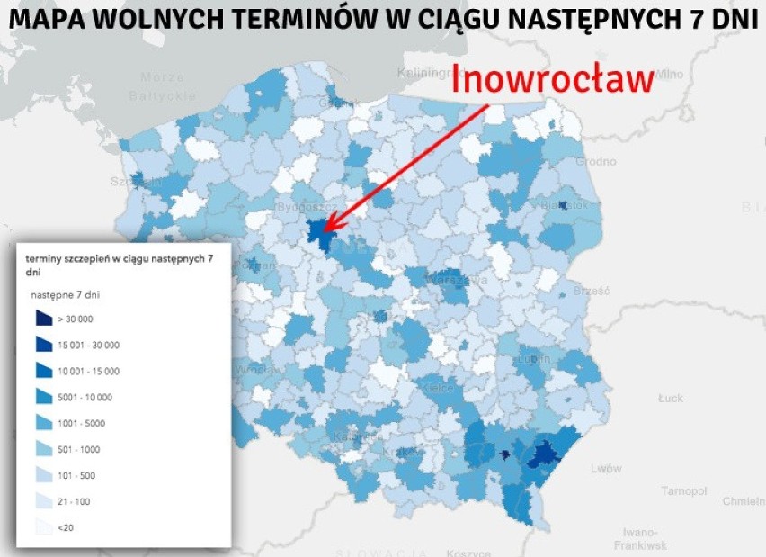 Inowrocławski Punkt Szczepień Powszechnych w hali...