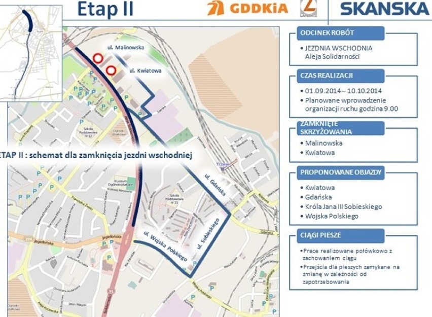 Rozpoczął się remont drogi krajowej nr 91 w Tczewie. ZOBACZ PLANY INWESTYCJI