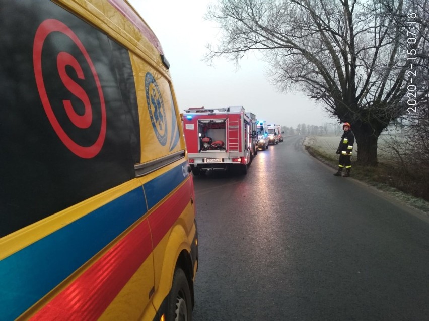 W wyniku wypadku na drodze pomiędzy Martyńcem a Sierakowem...