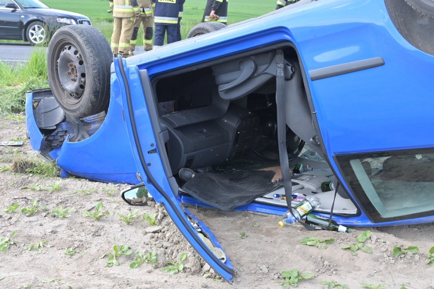 Wypadek na DK 16 w Szczepankach w powiecie grudziądzkim