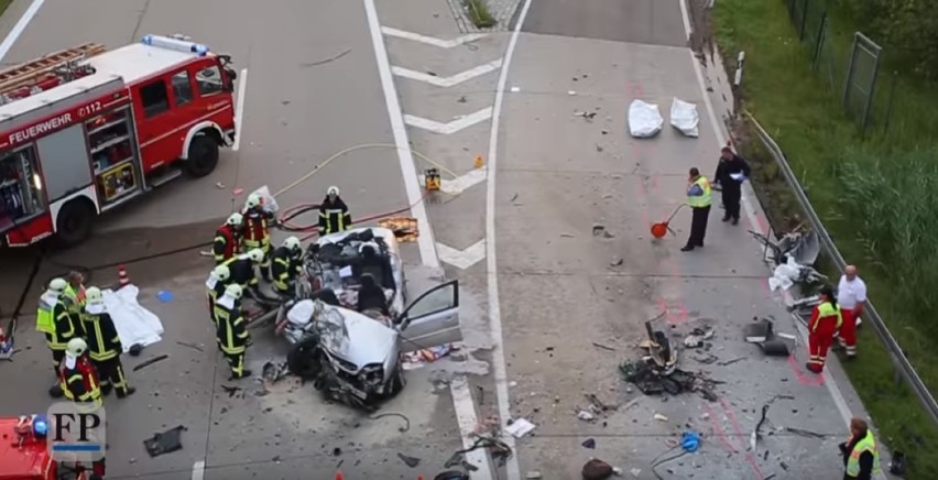Wypadek w Hainichen w Niemczech. Auto z Bytomia uderzyło w ciężarówkę. Zginęły trzy osoby