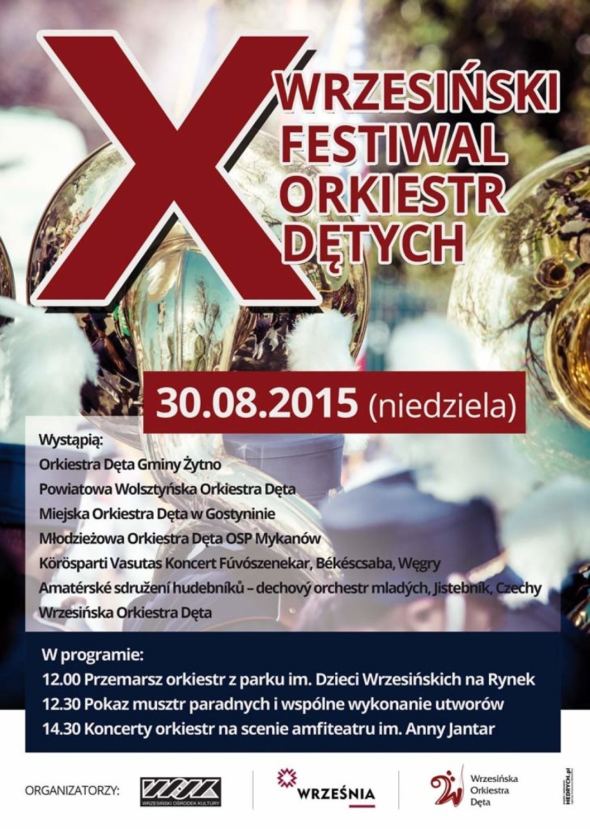 X Festiwal Orkiestr Dętych już 30 sierpnia.