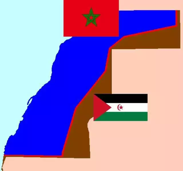 http://commons.wikimedia.org/wiki/File:Flags_of_Morocco_and_the_SADR_over_Western_Sahara_map.png