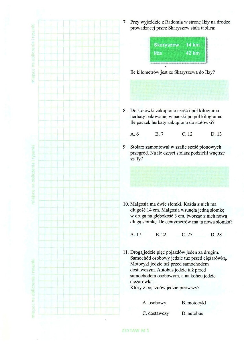 MATEMATYKA - ZESTAW M1