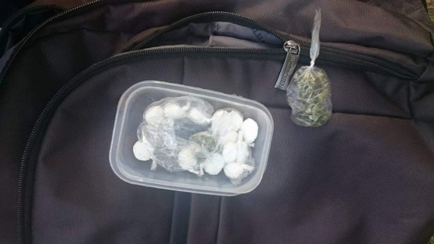 Policjanci znaleźli kilkanaście pakietów amfetaminy i marihuany. Starczy na 100 porcji