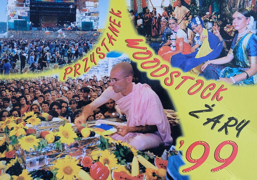Pocztówki z Przystanku Woodstock w Żarach z 1999 roku.