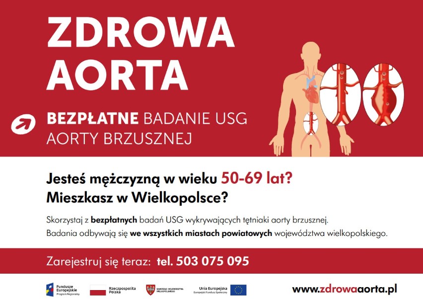 Bezpłatne badania USG aorty brzusznej w Programie Zdrowa Aorta w Koninie