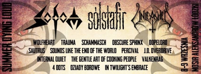 Festiwal Summer Dying Loud 2017 w Aleksandrowie Łódzkim 