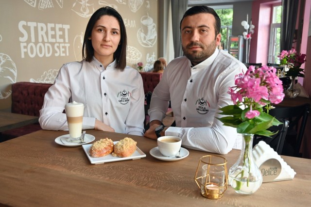 Właściciele Viola Cafe&Bistro - Guzchin Huseynova i Ibrahim Ahmadov.