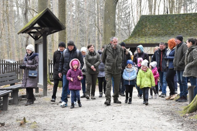 Spacery z leśnikami. Odwiedzający w Arboretum