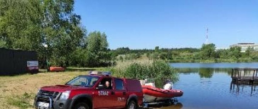 Ćwiczenia strażaków z powiatu obornickiego z zakresu ratownictwa wodnego