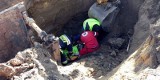 Wypadek przy budowie obwodnicy w Radomsku: Pracownik przysypany ziemią
