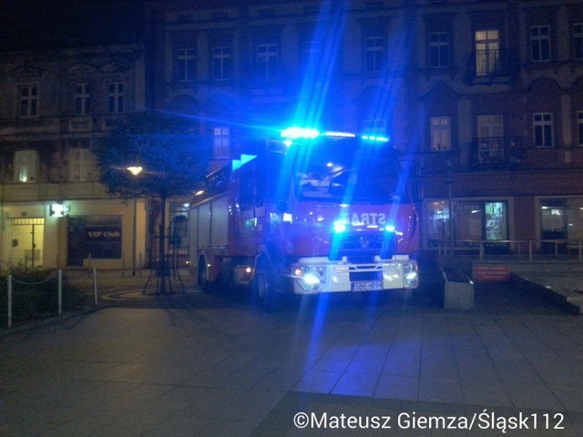 Pożar wybuchł w centrum Będzina.