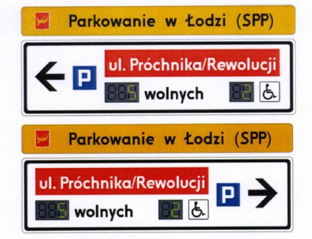 Wzory tablic, które wkrótce pojawią się w centrum Łodzi