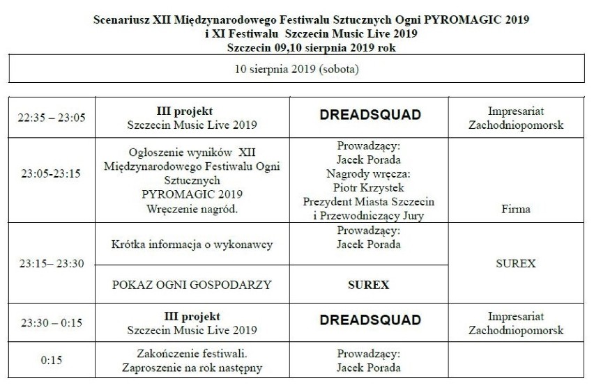 Program festiwalu Pyromagic 2019. Kto wystąpi w tym roku?