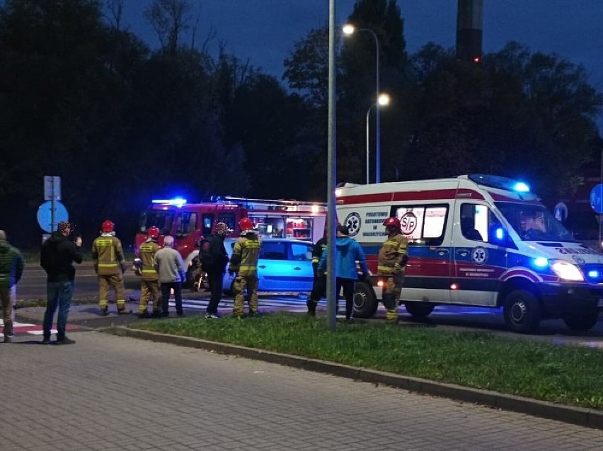Dwa groźne wypadki na ul. Wieniawskiego w Wałbrzychu....