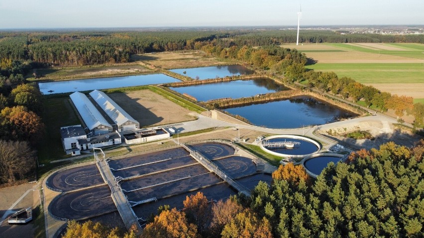 Tak prezentuje się nowa infrastruktura oczyszczalni ścieków...