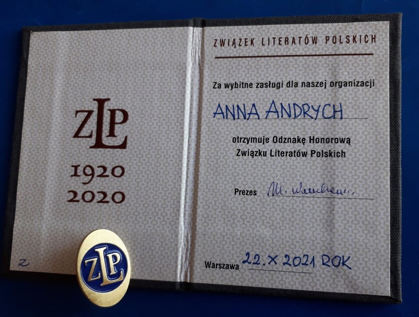 Nagroda Związku Literatów Polskich dla Anny Andrych