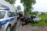 4 osoby ranne w wypadku w Dobroniu na DK nr 14