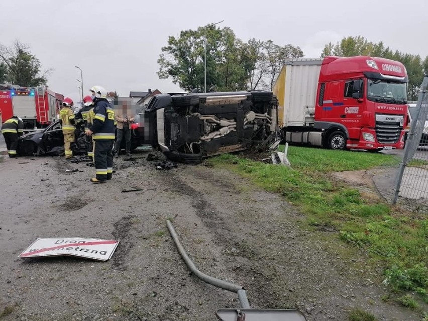 Bardzo groźny wypadek w Pietrzykowicach pod Wrocławiem. Zobacz zdjęcia! 