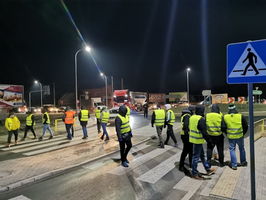 Zdjęcia z blokady w Kalisku, Kuźnicy Kaszewskiej i...