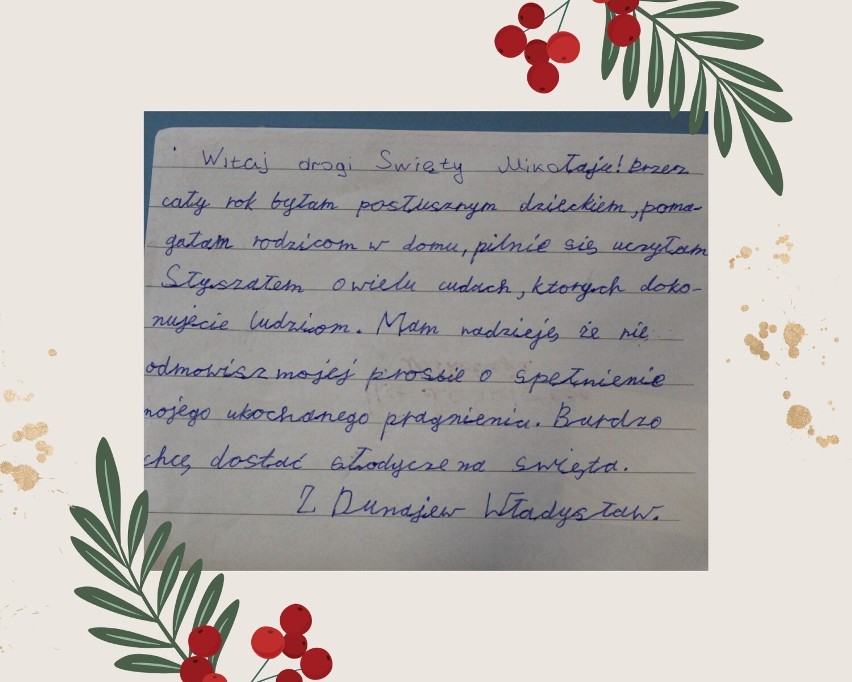 Dzieci z Ukrainy mieszkające w Pleszewie napisały listy do...