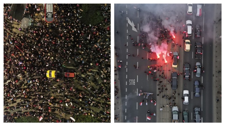Dwa marsze, dwie Polski? Porównaliśmy zdjęcia Strajku Kobiet i Marszu Niepodległości