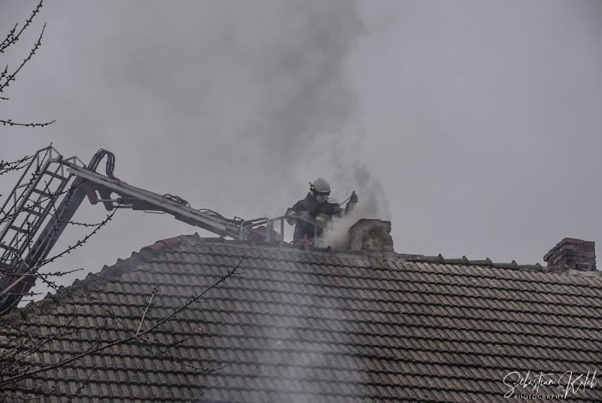 Pożar w jednym z domostw w Dzielicach [ZDJĘCIA]