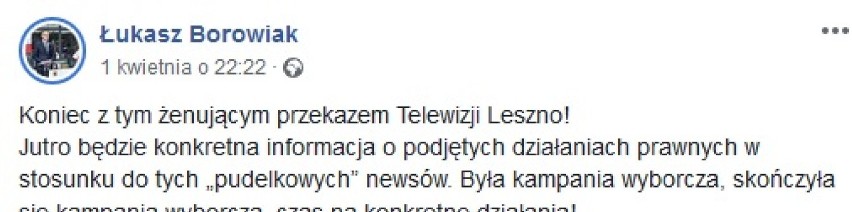Szykuje się proces sądowy między prezydentem a Telewizją Leszno? 