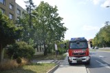 Interwencja straży pożarnej w byłym hotelu Interferie w Głogowie